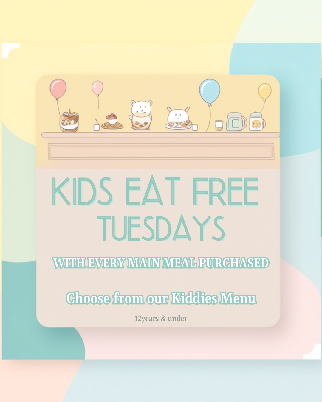 Instagram Post - Kids Eat Free Every Tuesday Night!