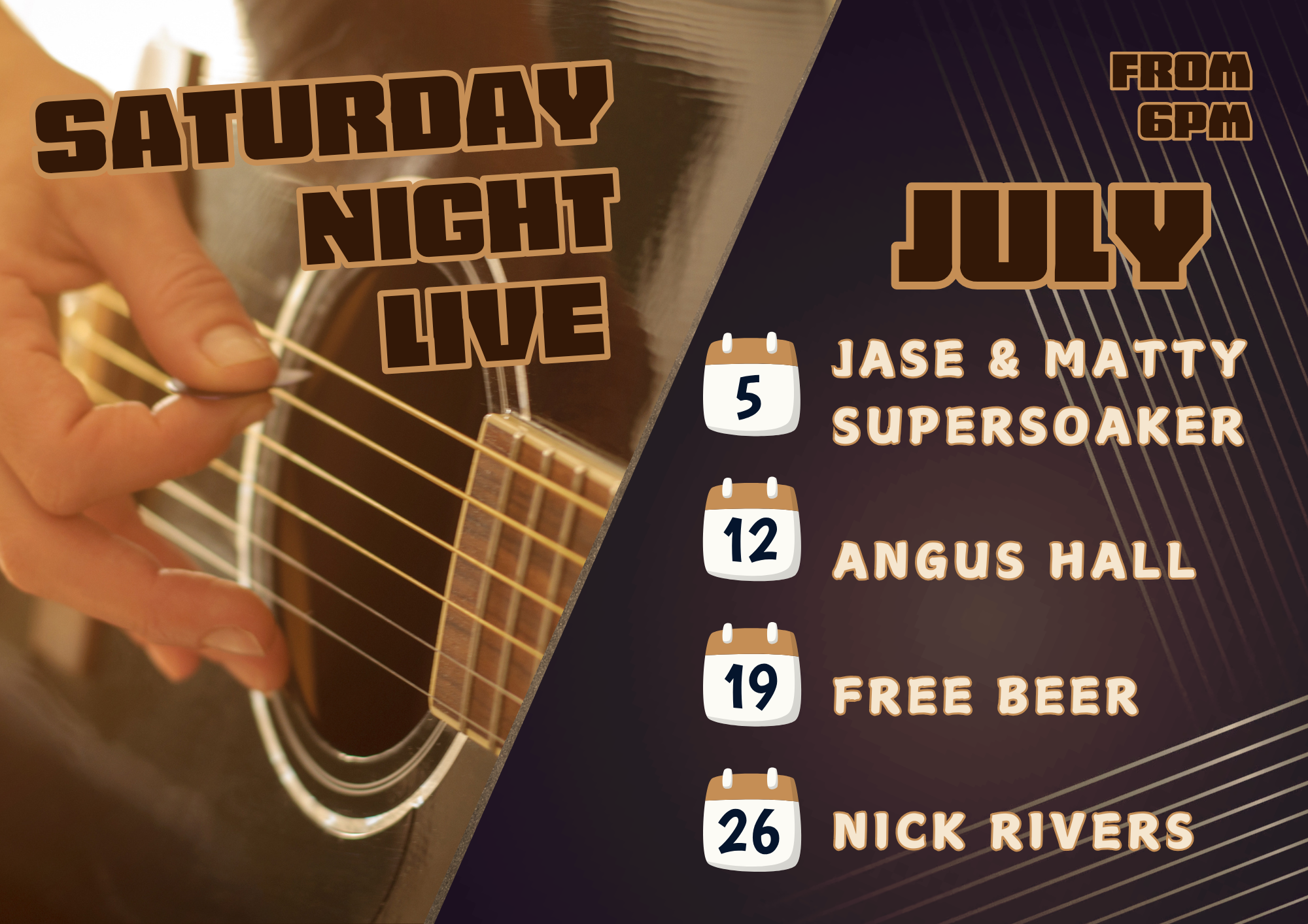 Live Soloist Saturdays 2025 Poster (A3 Landscape) (2)