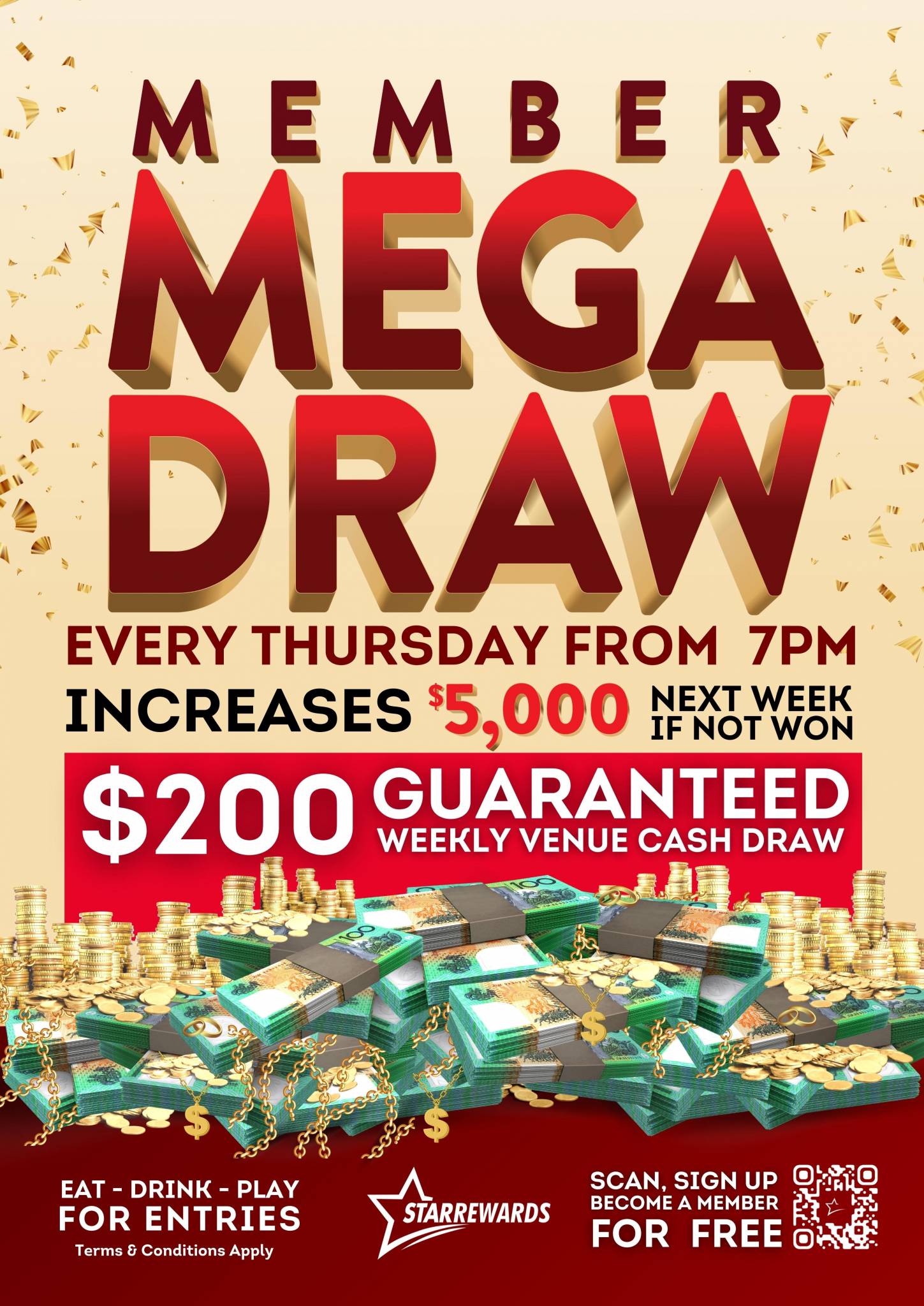 MEMBERS MEGA DRAW!