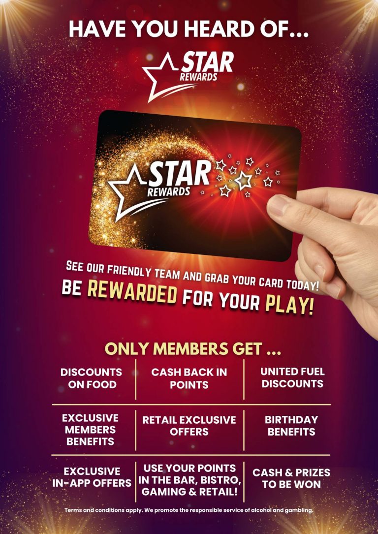 Star Complement Rewards STAR REWARDS - Yandina Hotel
